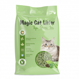 Наполнитель для кошачьего туалета – TOFU Magic Litter, зеленый чай, 12 л