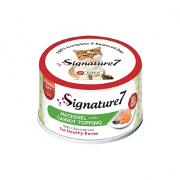Консервы для кошек – Signature7 с макрелью и морковью, 70 г