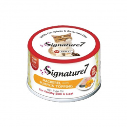 Консервы для кошек – Signature7 с макрелью и тыквой, 70 г