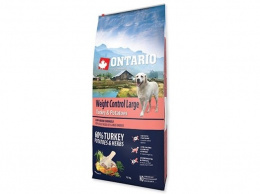 Bar­ība suņiem - ONTARIO Large Weight Control Turkey &amp; Potatoes, 12 kg 