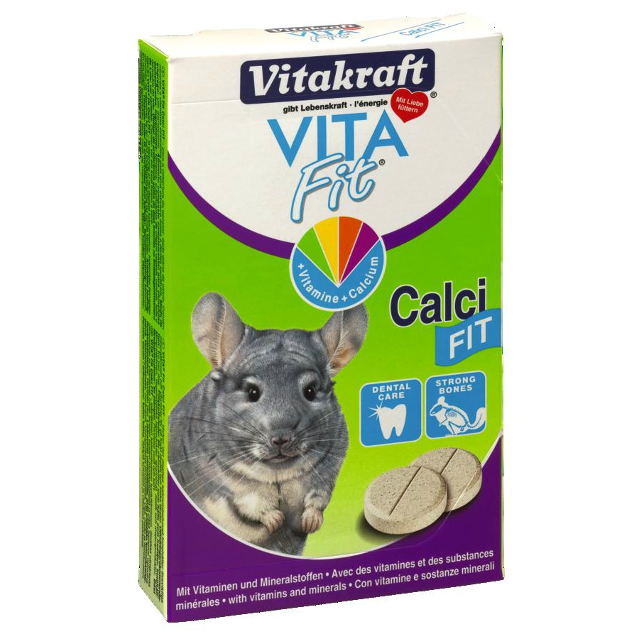 Пищевая добавкв для шиншилл - Vitakraft Chinchilla Calci Fit 30 таб. Пищевая добавкв для шиншилл - Vitakraft Chinchilla Calci Fit 30 таб.