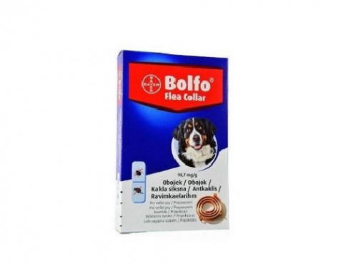 Ошейник против блох, клещей для собак крупных пород – Bolfo 66–70 см, безрецептурный препарат, reģ. NR. VA - 072463/3  title=