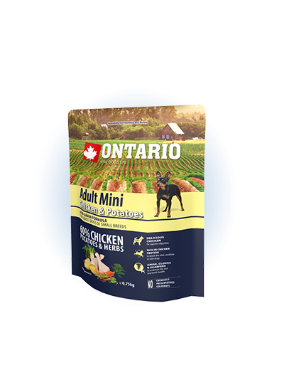 Ontario Adult Mini Chicken &amp;amp; Potatoes 0,75kg