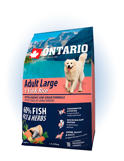 Ontario Adult Large Fish & Rice 2.25kg Ontario Adult Large Fish & Rice 2.25kg