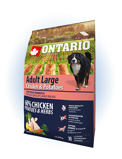Ontario Adult Large Chicken &amp; Potatoes 2,25kg