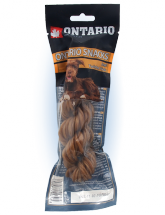Ontario Rawhide Snack Twisted Stick 15cm 1ks