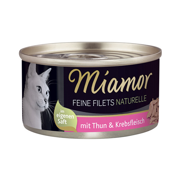 Konzerva MIAMOR Feine Filets Naturelle tuniak + krab v šťave 80g