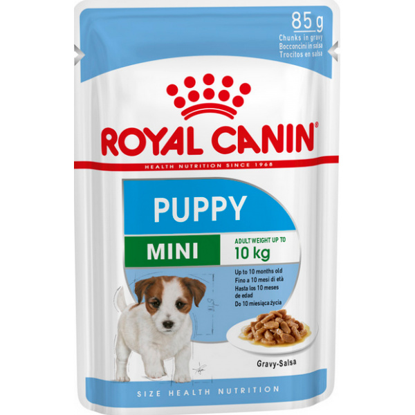 Royal Canin Mini Puppy - ako doplnok: mokré krmivo 24 x 85 g Royal Canin Mini Puppy kapsičky