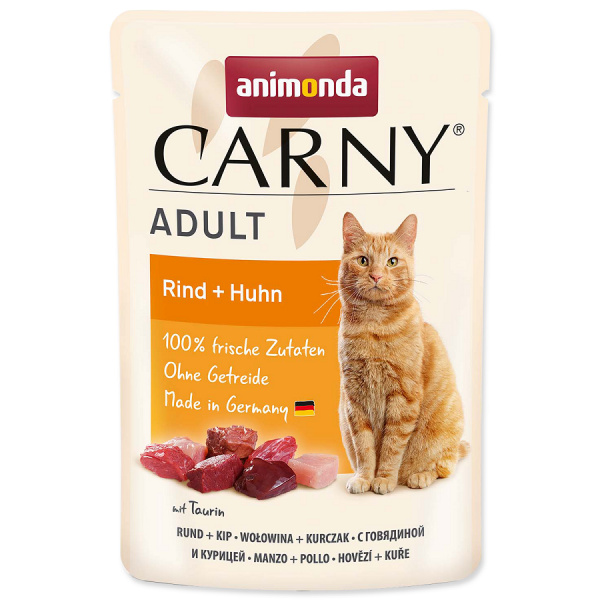 Animonda Carny kapsička Adult hovädzie a kura 85 g