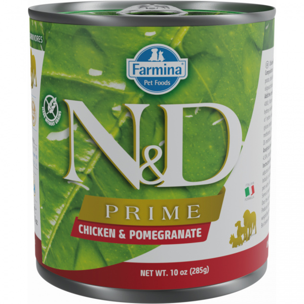 ND Dog konz. Prime kura a granátové jablko 285 g