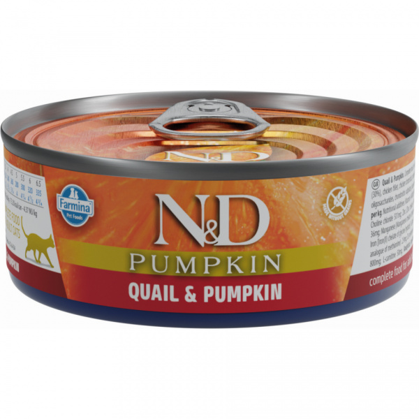 N&D Cat konzerva prepelica a tekvica 70 g