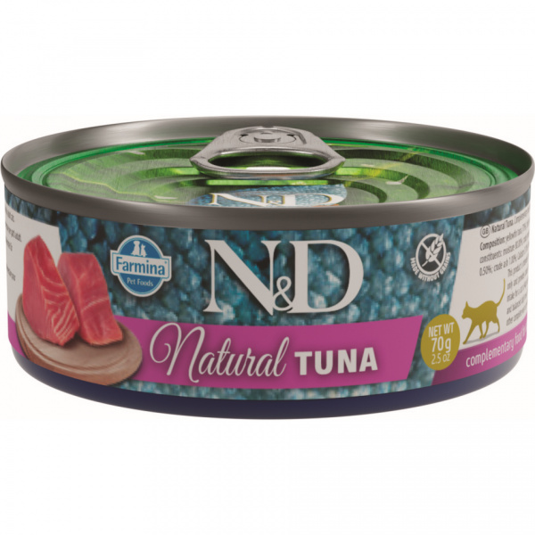 N&D Cat konzerva natural tuniak 70 g