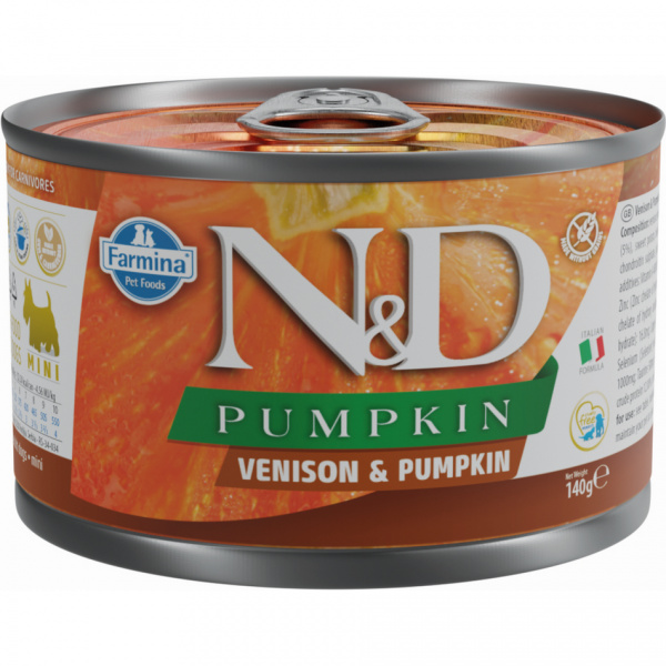 ND Dog konz. zverina a tekvica 140 g