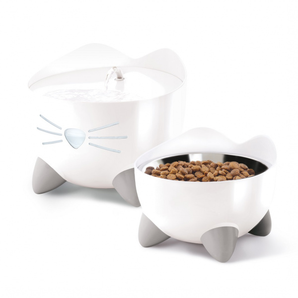 Cat It Pixi Combo Kit fontána s miskou biela