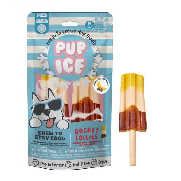 PUP ICE pochúťka chladiaca s banánom a karobom 90 g