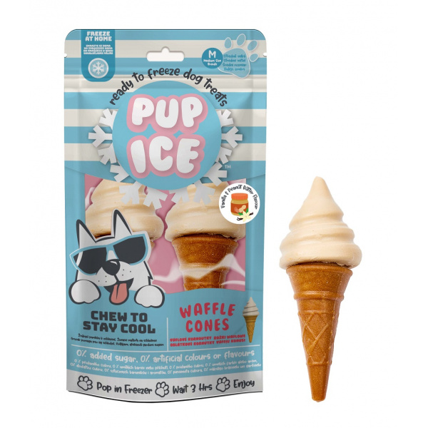 PUP ICE pochúťka chladiaca s vanilkou a arašidovým maslom 110 g