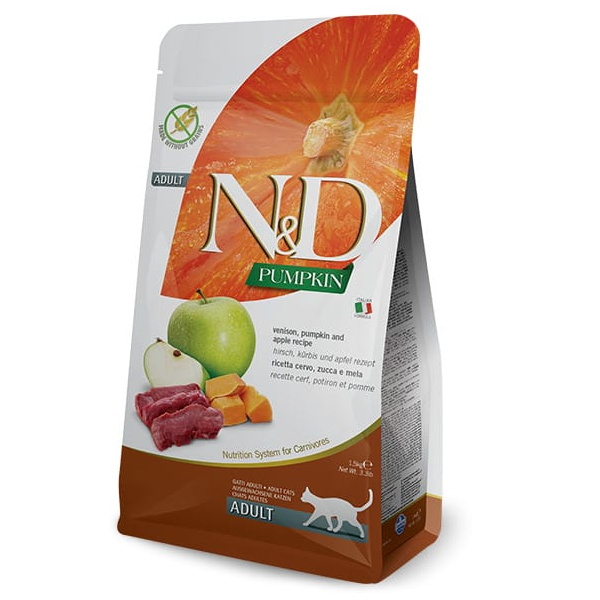 N&D Cat pumpkin adult zverina a jablká 1,5 kg