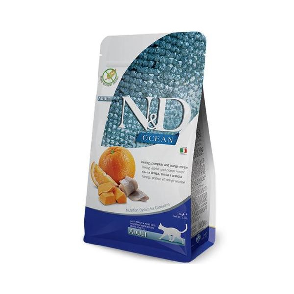 ND Cat GF Ocean Pumpkin Adult sleď,pomaranč 1,5 kg