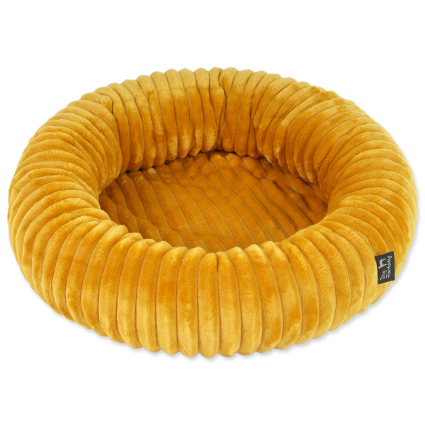 Dog Fantasy pelech Stripe okrúhly horčicový 40 cm