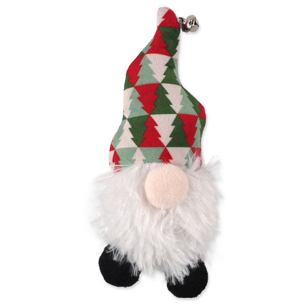 Magic Cat hračka trpaslík zeleno-červená čiapka s catnipom 15 cm