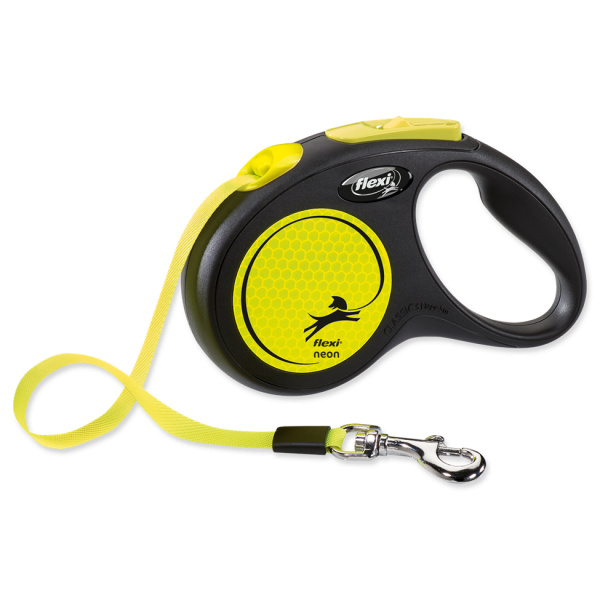 Voditko Flexi Classic New Neon paska S 5m