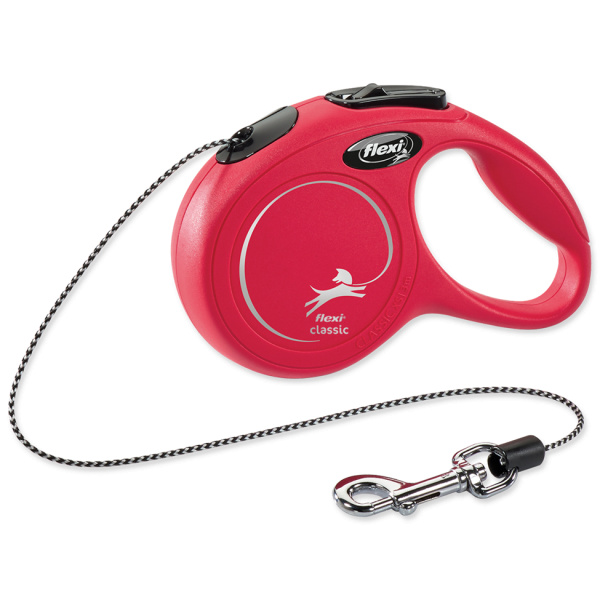 Voditko Flexi Classic New lanko XS 3m cervene