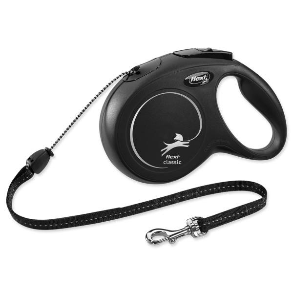 Voditko Flexi Classic New lanko M 8m cierne