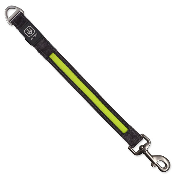 Dog Fantasy pás LED nylon pripínací na vodidlo 2,5x39cm zelený