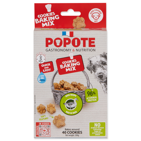 Popote zmes na pochúťky pre psov kačacie 200 g