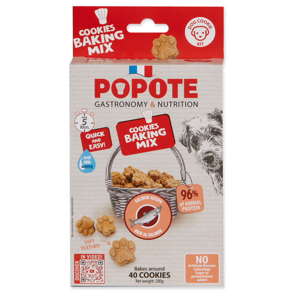 Popote zmes na pochúťky pre psov lososové 200 g