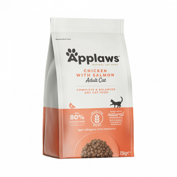 Applaws Dry Cat krmivo kura & losos 7,5 kg