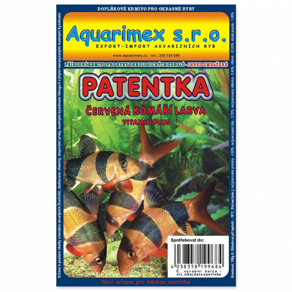 Aqua Červená komária larva (Patentka)mrazené 500 g