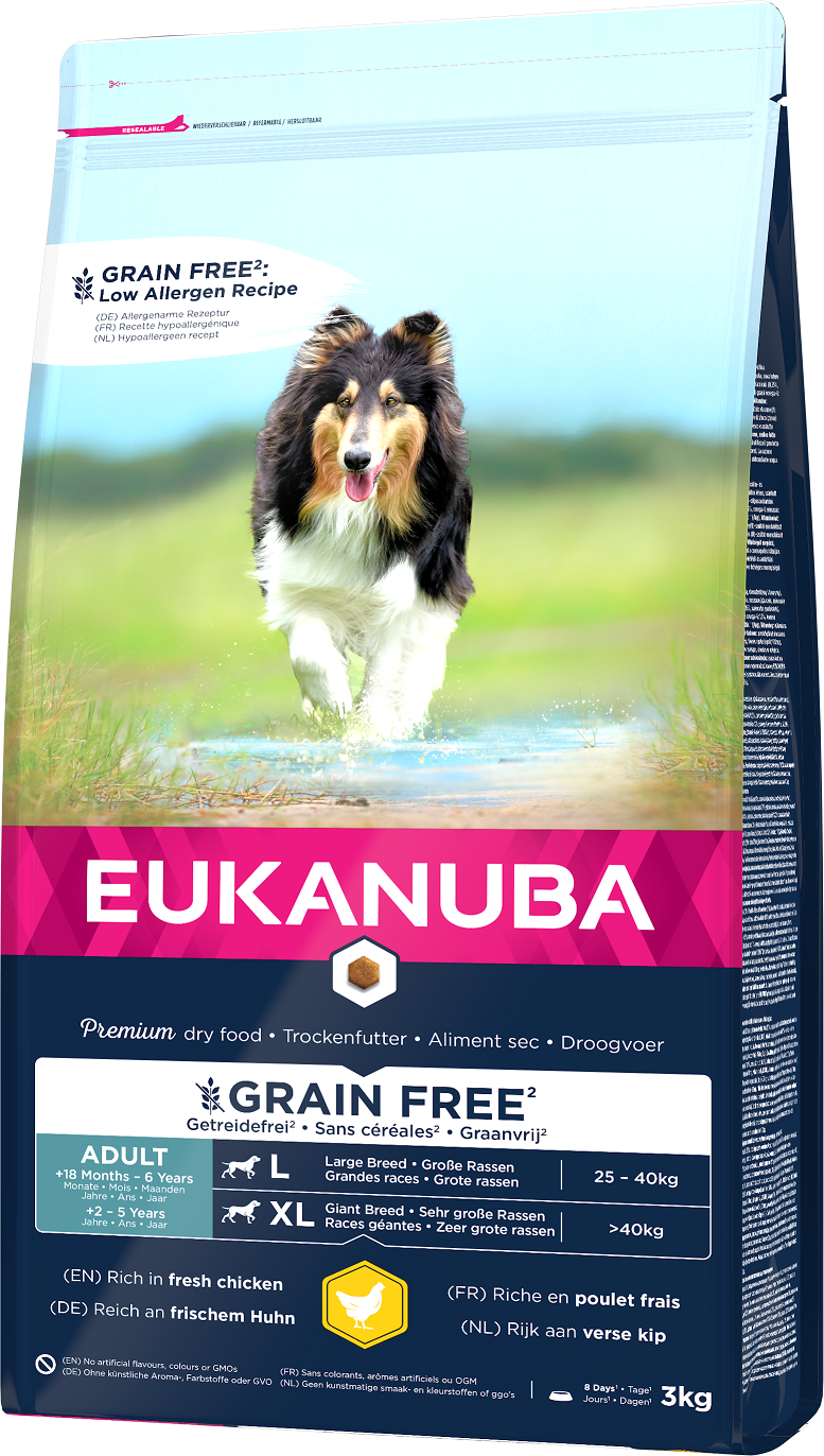 Eukanuba Adult Large Grain Free Chicken 3kg​