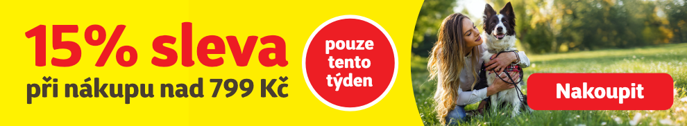 15% sleva při nákupu nad 799 Kč